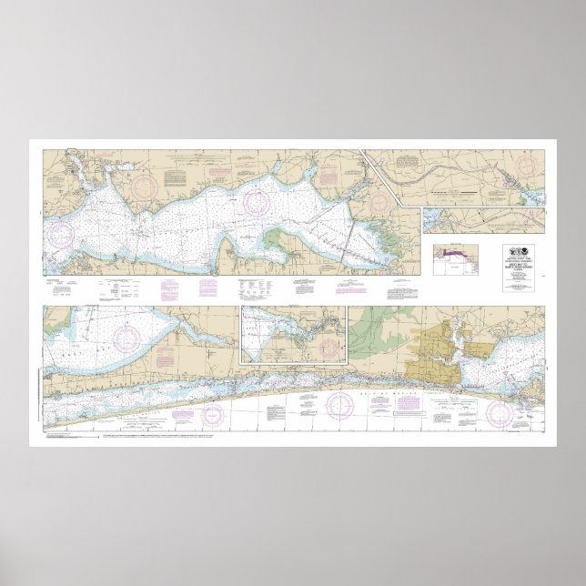 Poster Carte marine West Bay à Père Noël Rosa 11385 (Devant)