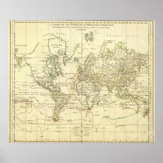 Poster Carte mondiale 9 (Devant)