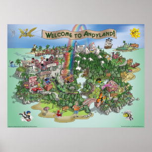 Poster Carte Officielle D'Andyland (poster)