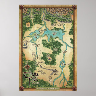 Poster Carte officielle de Thana Pel (Légende de l'hivern