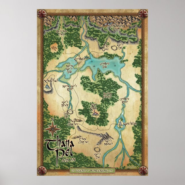 Poster Carte officielle de Thana Pel (Légende de l'hivern (Devant)