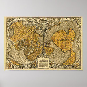 Poster Carte Oronteus Finaeus