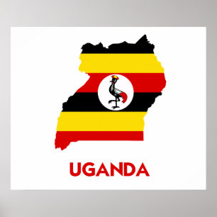 POSTER CARTE OUGANDA