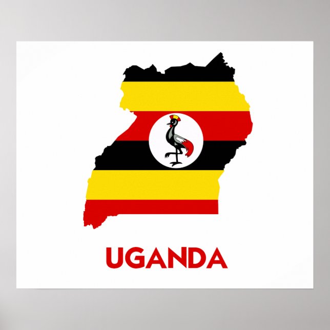 POSTER CARTE OUGANDA (Devant)