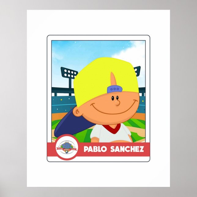 Poster Carte Pablo Sanchez (Devant)