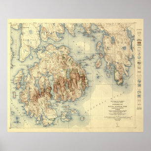 Poster Carte panoramique nationale de ParkTopographic