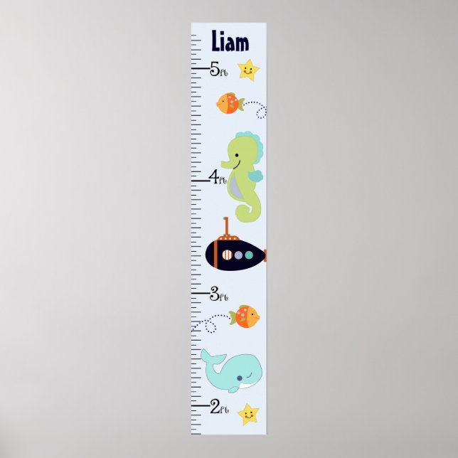 Poster Carte personnalisée de croissance du lagon bleu/ba (Devant)