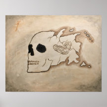 Carte pirate "Eaux dangereuses" par David Good