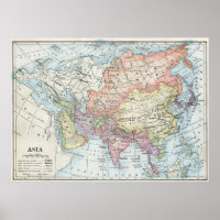 Carte politique de l'Asie (1916)