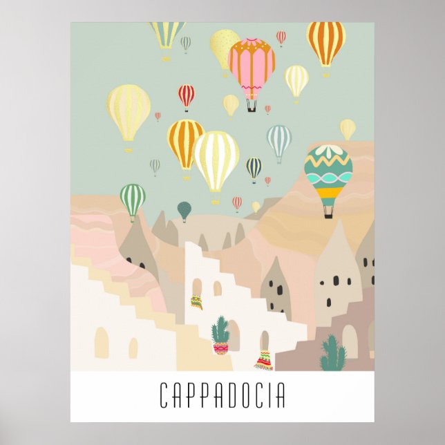 Poster Carte Postale De La Cappadoce | Balloon Kapadokya (Devant)