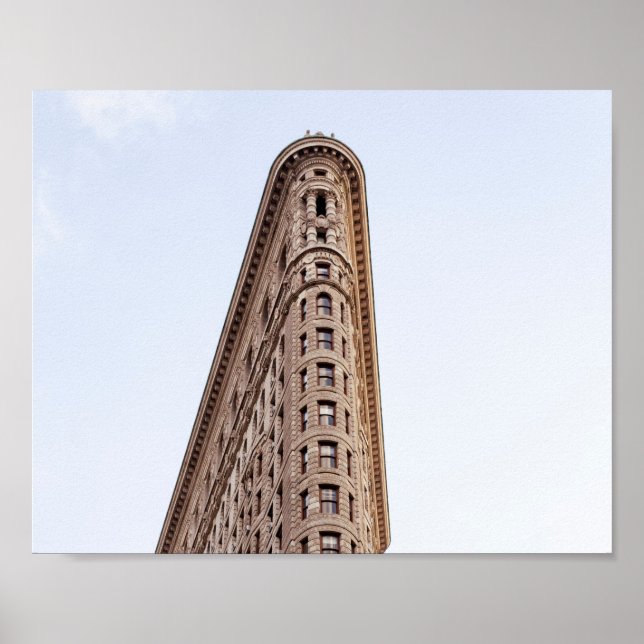 Poster Carte postale du bâtiment Flatiron (Devant)