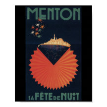 Carte postale Menton Sa Fete de Nuit Côte d'Azur