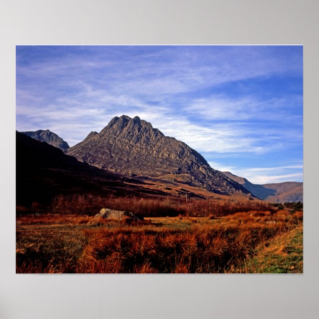 Poster Carte postale Tryfan Snowdonia North Wales (Devant)