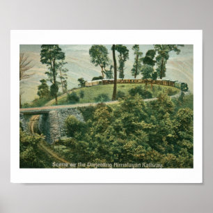 Poster Carte postale Vintage Darjeeling Himalayan Railway