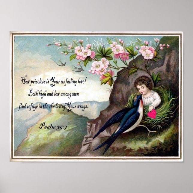 Poster Carte postale vintage Valentine (Devant)