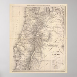 Poster Carte, Province de Mendoza, l'Araucan ? a