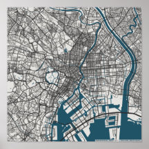 Carte routière de Tokyo