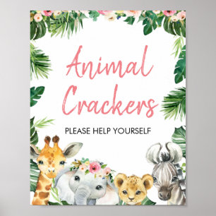 Poster Carte Safari Thématique Anniversaire