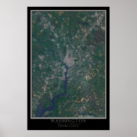 Carte satellite de Washington DC