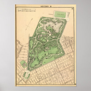 Poster Carte Sec 10 Brooklyn