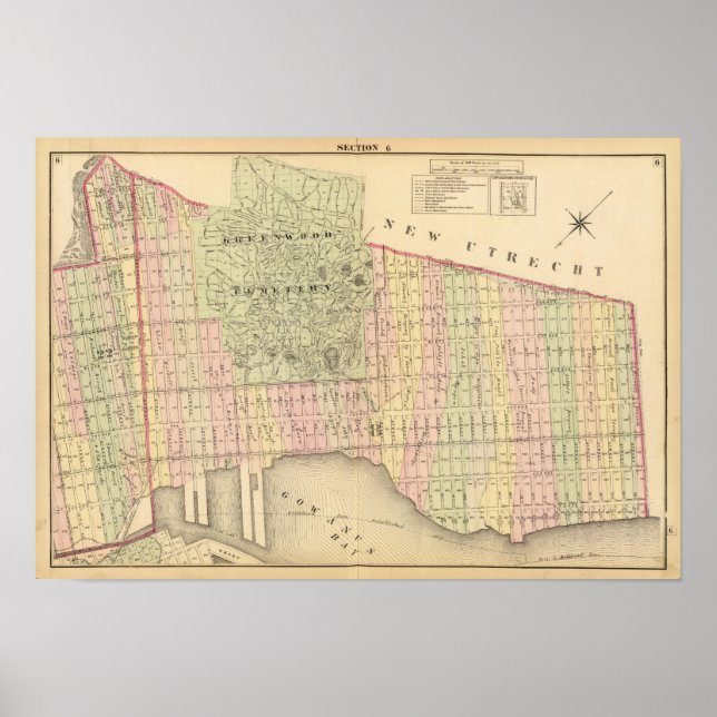 Poster Carte Sec 6 Brooklyn (Devant)