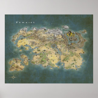Poster Carte Tamriel