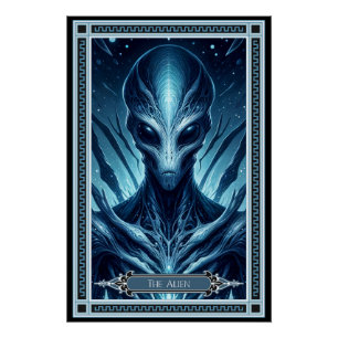 Poster Carte Tarot Alien