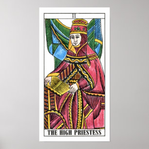 Poster Carte Tarot Haute Prêtesse