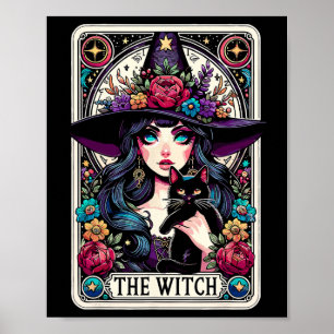 Poster Carte Tarot Sorcière Vibes de cuisine gothique d'H