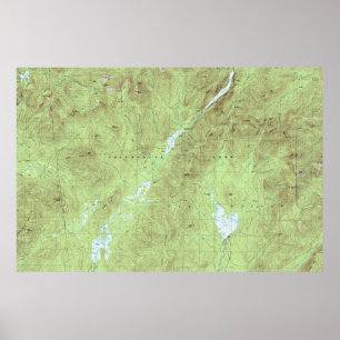 Poster Carte topographique du Mont Marcy - Adirondack Par