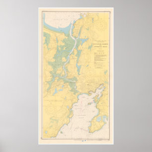 Poster Carte vintage de Gloucester MA (1949)