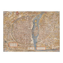 Carte vintage de Paris (1980)