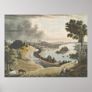 Poster Carte vintage de Richmond VA (1834)