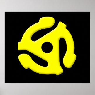 Poster Carte vinyle 45 tr/min