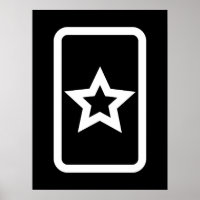 Carte Zener | Hollow 5 Pointed Star