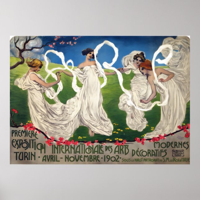 Poster Cartel Première Exposition Internationale de Moder (Devant)