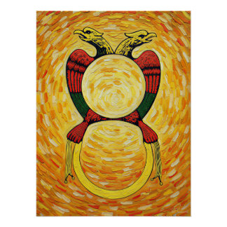 Poster Cartes à jouer italiennes - As de Pièces, Denari