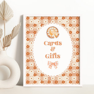 Poster Cartes à tarte et cadeaux Anniversaire