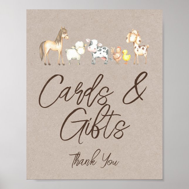 Poster Cartes agricoles et cadeaux modifiables Signal imp (Devant)