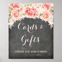 Cartes Cadeaux Signal Aquarelle rose Plastique Flo