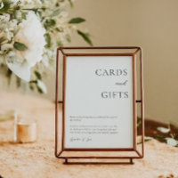 Cartes Cadeaux Table Merci Élégant Noir Blanc 