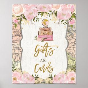 Poster Cartes Cadeaux Voyage Carte de Mariage Shower Vint