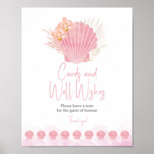 Poster Cartes de fête prénatale et panneau de vœux Coquil