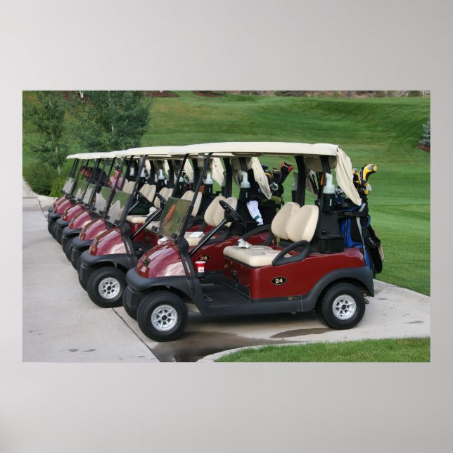 Poster Cartes de golf (Devant)
