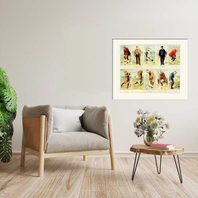 Poster Cartes de golf vintages Imprimer (Créateur téléchargé)