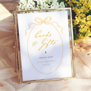 Poster Cartes de mariage fantaisistes abeille à miel & Ca