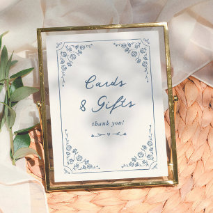 Poster Cartes de mariage fantaisistes vintage et cadeaux