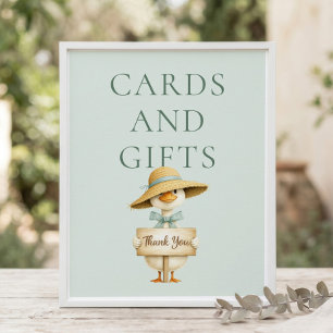 Poster Cartes de Oie Drôle Imprimables Cadeaux Signe Baby