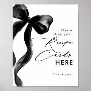 Poster Cartes de recettes ici Panneau Fête des mariées Bo