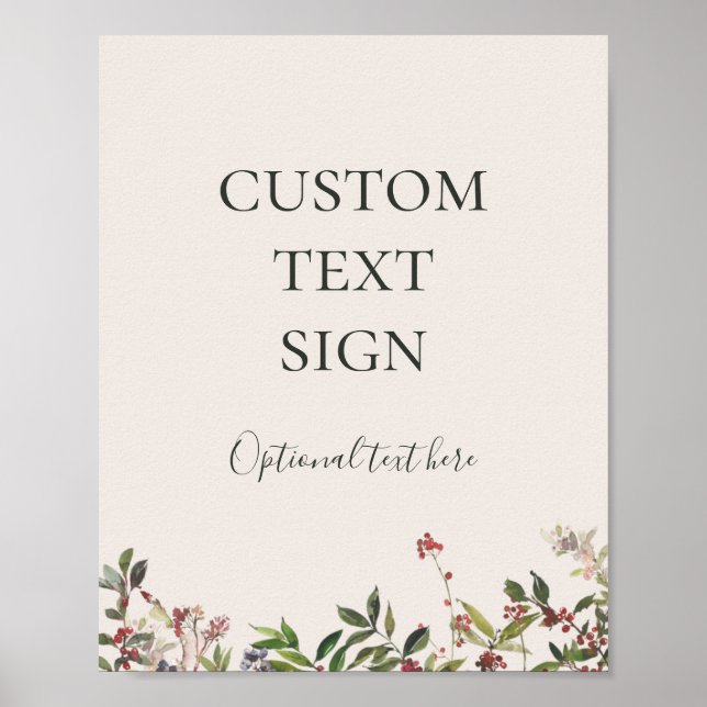 Poster Cartes de vœux et cadeaux personnalisés Holiday Bo (Devant)